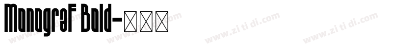 Monograf Bold字体转换